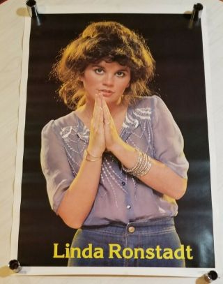Vintage Poster Linda Ronstadt Singer Rock 1977 24 " X 34 "