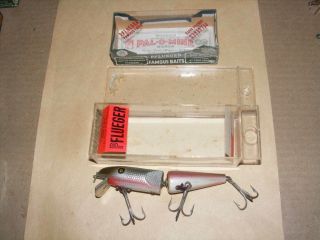 Vintage 4 - 1/4 Ce Pflueger Palomine Red Side Scale In " S " Marked Box,  Box