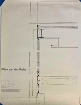 1980 Film Poster " The Life And Work Of Mies Van Der Rohe " By G.  Van Der Rohe