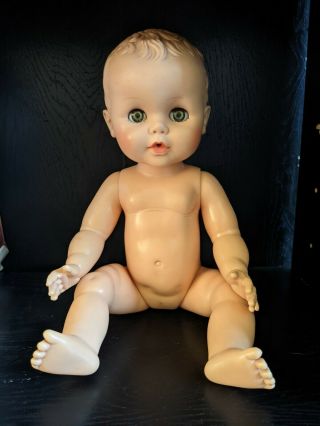 Vintage Eegee Baby Doll Sleepy Eyes Molded Hair