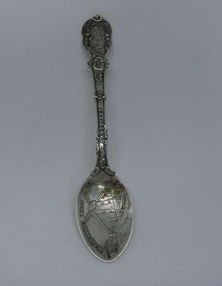 Antique Sterling Silver Nantucket,  Mass Souvenir Spoon Ye Old Wynde Mille House