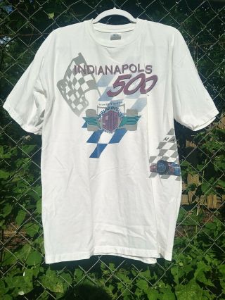 Vintage 90s Single Stitch Indianapolis Indy 500 1995 Shirt Size Large