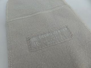Georg Jensen York Silver Anti Tarnish Storage Cloth Pouch Bag 3 3/4 X 3 3/4