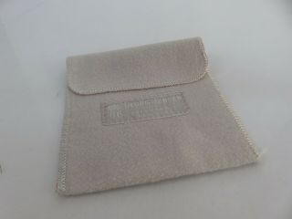 Georg Jensen York Silver Anti Tarnish Storage Cloth Pouch Bag 3 3/4 x 3 3/4 2