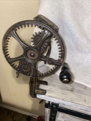 Antique Vintage Apple Peeler Cast Iron Hardware Old Tool Reading “78” 1800’s