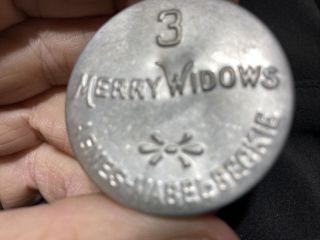Rare Antique 3 Merry Widows Condom Tins - Agnes Mabel Beckie - Metal Detector Finds