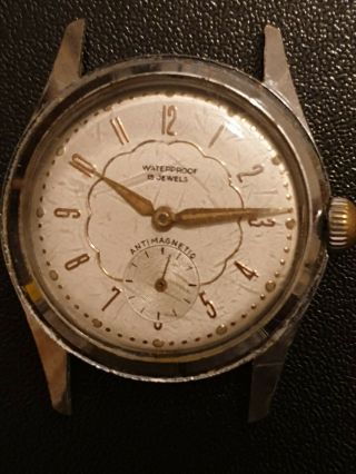 Gents Vintage Watch 15 Jewel Spares Or Repairs