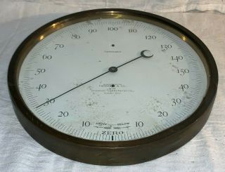 ANTIQUE FAIRBANKS STANDARD THERMOMETER CO METAL FRAMED ADVERTISING PARTS SIGN 2