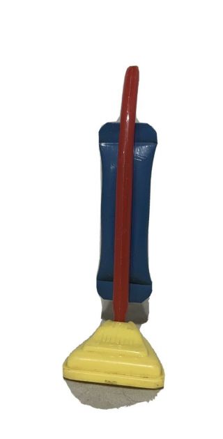 Upright Vacuum Cleaner Yellow Red & Blue Vintage Renwal Dollhouse Furniture