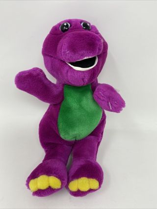 Vintage 10 " Barney The Purple Dinosaur Plush Lyons Group Stuffed Toy 1992
