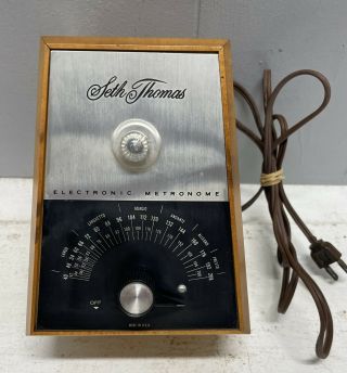 Vintage Seth Thomas Electronic Metronome Model E962 - 000 Make Offer