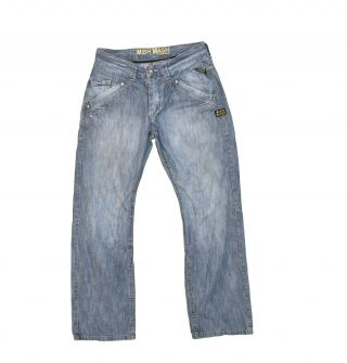 Mish Mash Size 34 Denim Straight Jeans Loose - Fit Men 