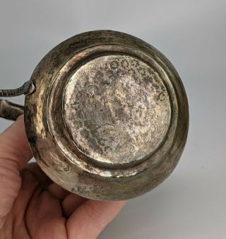 Antique Solid Silver Dallah Coffee Pot Oman Nizwa c1900 Bedouin Omani FINE 5