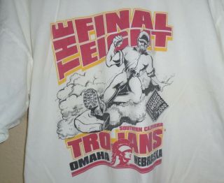 Vintage 2000 Usc Trojans College Baseball World Series T Shirt Xl