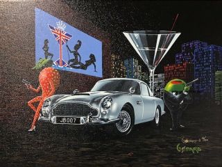 Michael Godard Bond Limited Edition Signed & Numbered Giclee Canvas Art James