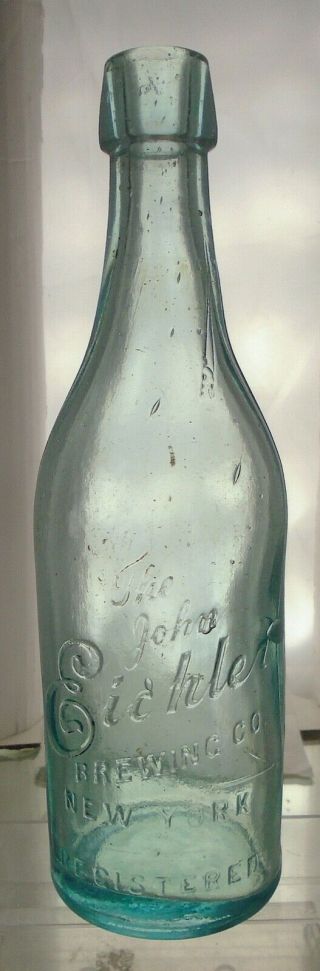 The John Eichler Brewing Co.  York Antique Blob Top Pint Beer Bottle.