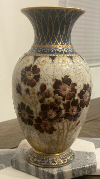Antique Kpm Berlin Baluster Small Vase