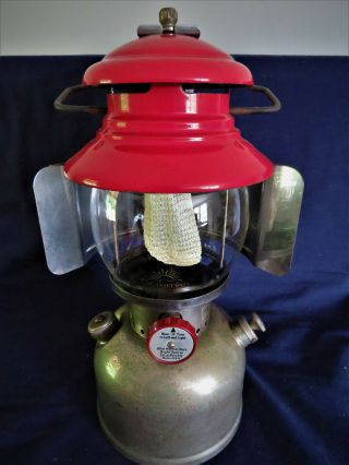 Coleman 200 Lantern Single Mantle Red & Nickel/chrome 1 - 51 W /reflector & Handle