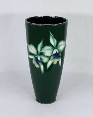 Antique Japanese Ando Musen Wireless Cloisonne Vase Mid Century