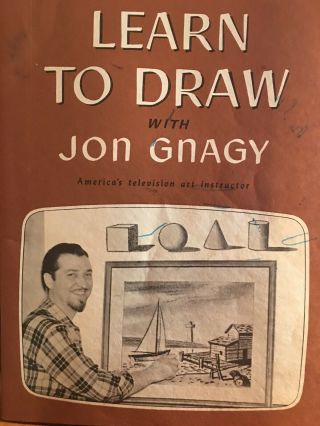 Vintage 1950 John Gnagy Learn To Draw Book