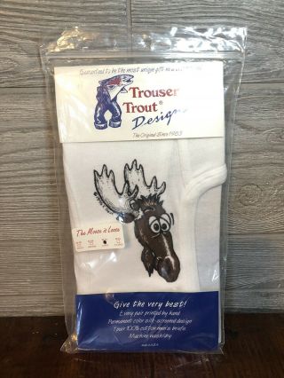Vintage Moose Briefs.  Moose On The Loose.  Treat Treasures Gift.  Size Large 38 - 40