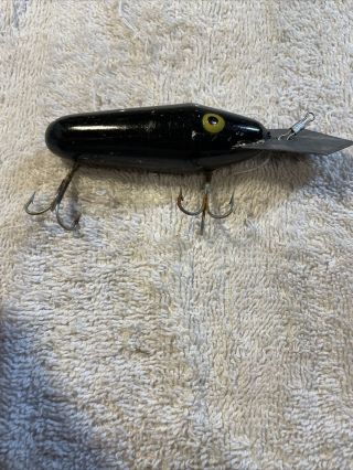 Lucky Duck Texas Black Old Fishing Lure 7