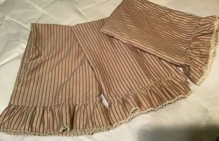 Vintage Ralph Lauren Grosvenor Ruffled Laced Standard Size (3) Pillow Cases