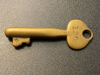 Antique Gamewell Brass Fire Alarm Box Key