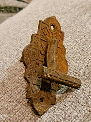 Vintage Cast Iron Lift Latch Handle Shed Gate Door Pull