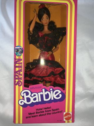 1982 Spanish Barbie Doll Mib Nrfb Dolls Of The World Spain 4031 Dotw Pj Steffie