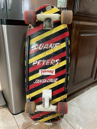 Vintage Alva Wheels Duane Peters Santa Cruz Skateboard