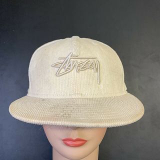 Vintage Stussy Era Hat Corduroy Size 7 90s 00s Streetwear Fashion Graphic 3