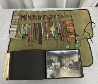 Antique 1920s Electra Lightning Rod Company Sales Kit Bundle And Photo Album