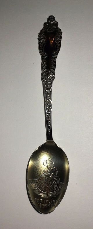 Antique Little Jack Horner Sterling Silver 5 1/8” Souvenir Spoon