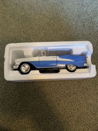1955 Blue And White Oldsmobile - Antique Toy Car Collectible