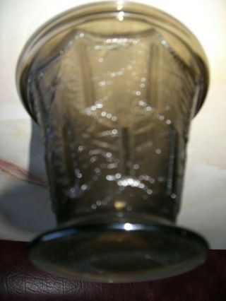 ANTIQUE ART DECO DAUM NANCY FRANCE SMOKY GRAY GLASS VASE SIGNED ca 1920 RARE 2