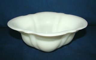 Vintage Chinese Peking Glass White Diamond Shaped Bowl