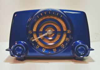 Old Antique Bakelite Crosley Bullseye Vintage Tube Radio - Restored &