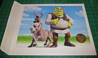 Shrek Dreamworks Animation 2001 Special Limited Edition Lithograph Vintage