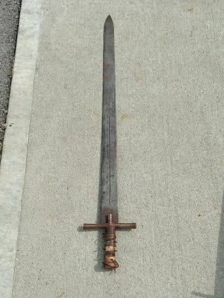 Antique North African Sudanese Kaskara / Long Sword,  19th Century Sudan