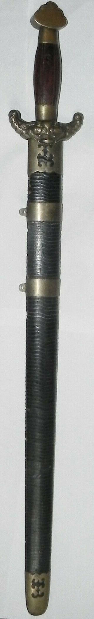 Antique 19th C.  Qing Dynasty Chinese Jian Short Sword.