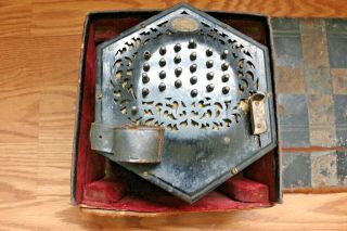 Antique Louis Lachenal Concertina Hexagonal Squeeze Box Accordion In Case London