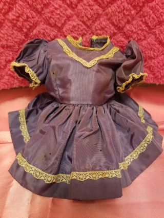 Terri Lee Purple Doll Dress Tagged Vintage