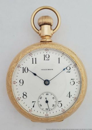 Ultra Antique Waltham Model 1883 Grade 825 Pocket Watch Size 18s 17 Jewels