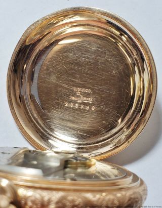Ultra Antique Waltham Model 1883 Grade 825 Pocket Watch Size 18s 17 Jewels 3