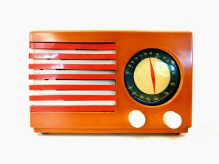 Vintage 40s Old Emerson World War 2 Patriot Antique Catalin Bakelite Radio Plays