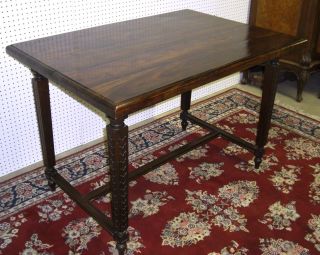 Antique Style Country French Louis Xiv Table Solid Hardwood 48 " X 34 "