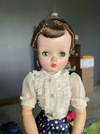 Brunette Vintage Cissy Doll With Clothing