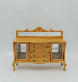 Vintage Bespaq Mirrored Sideboard Buffet Dollhouse Miniature 1:12