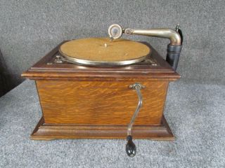 Antique Oak Victor Victrola Vv - Vi Record Player Talking Machine 701258